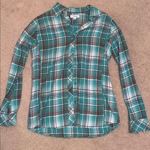 🖤Turquoise Plaid Flannel🖤